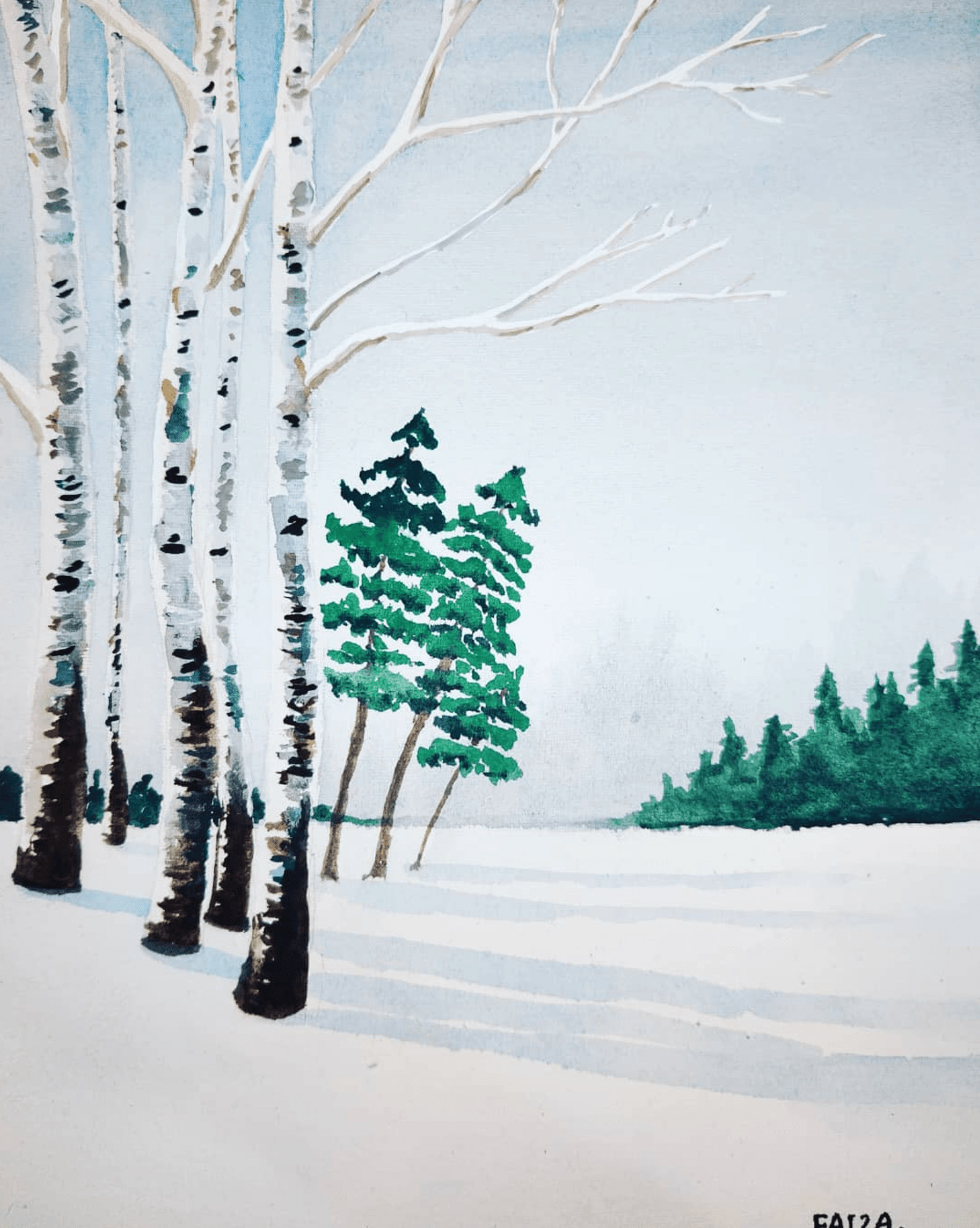 Original art by Faiza Farzana